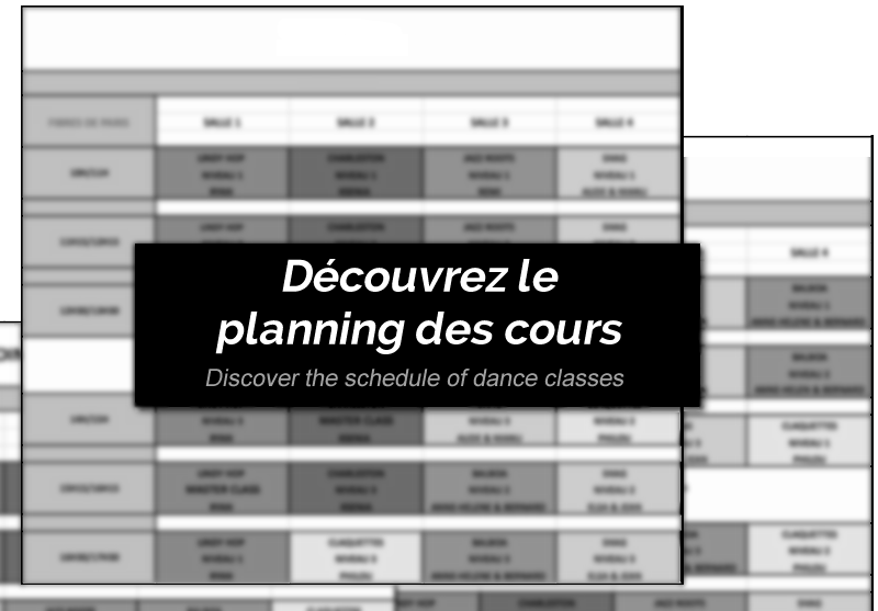 Planning des cours